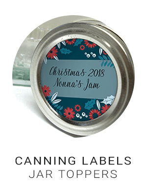 Lovable Labels - Household Canning Labels - Jar Toppers