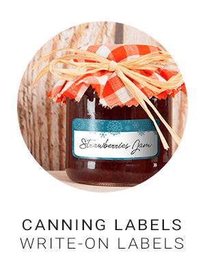Lovable Labels - Household Canning Labels - Write-on Labels
